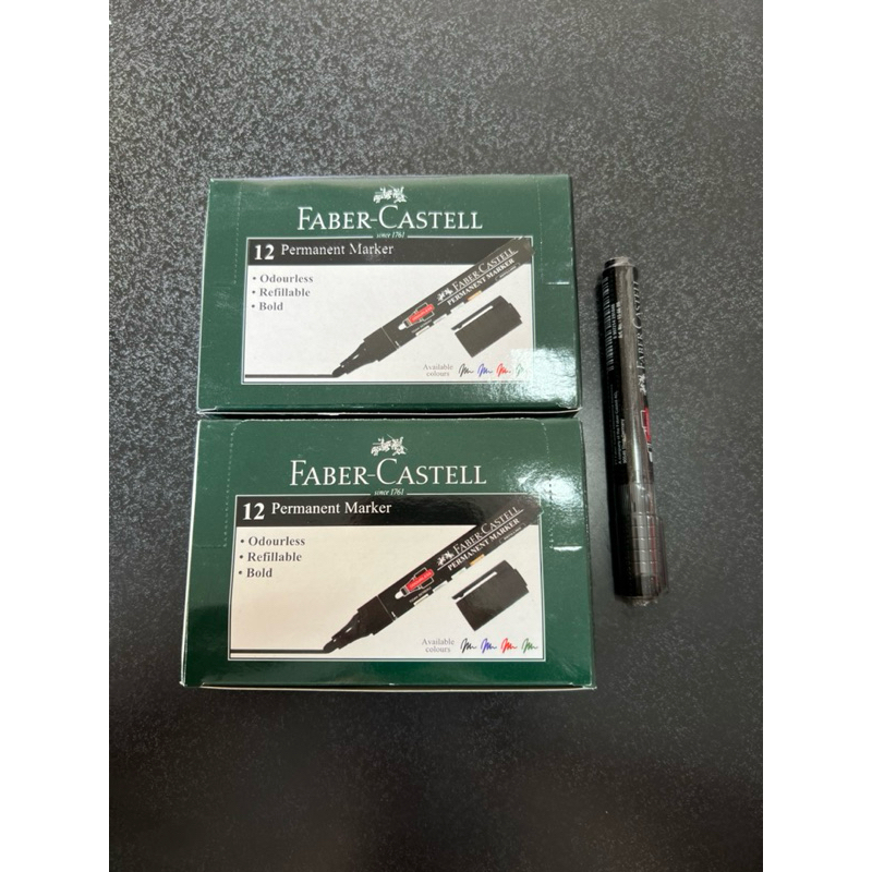 

Spidol Permanent Faber Castell Hitam / Kotak (isi 12)