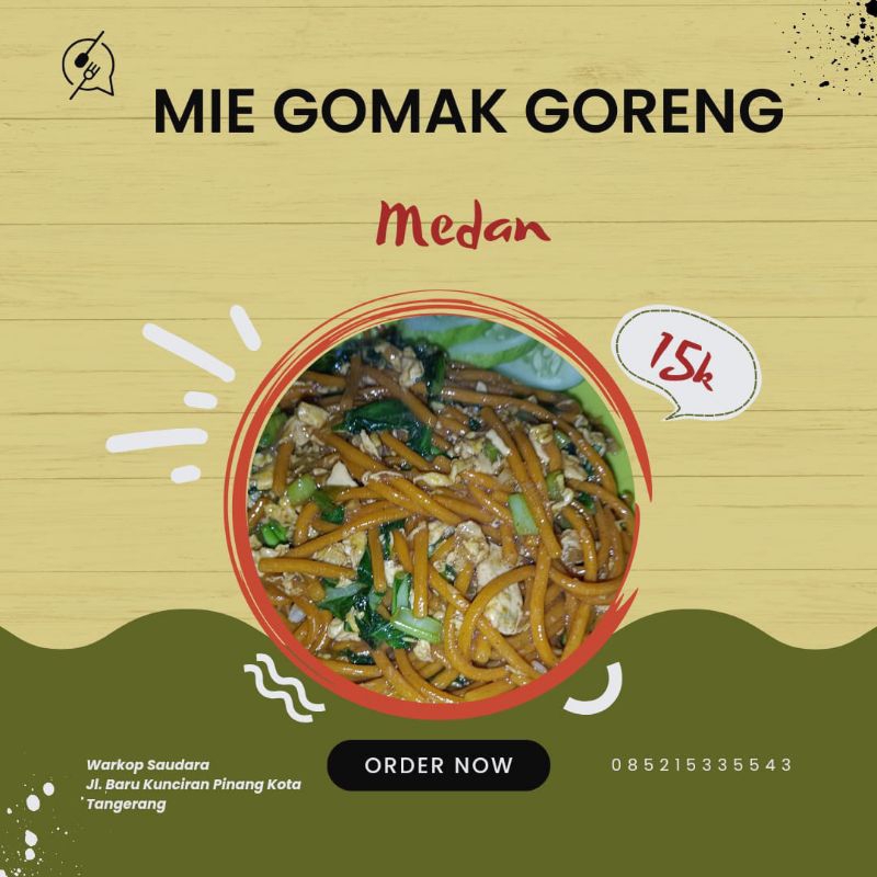 

Mie Gomak Goreng