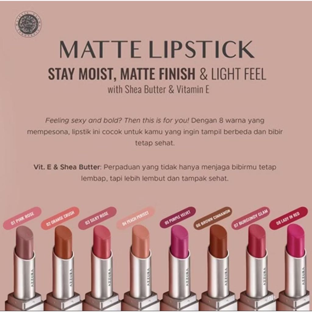 AZZURA MATTE LIPSTICK