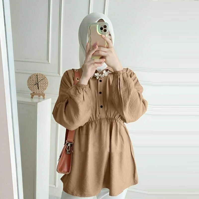 Blouse Syahina Pakaian Wanita OOTD Hijab
