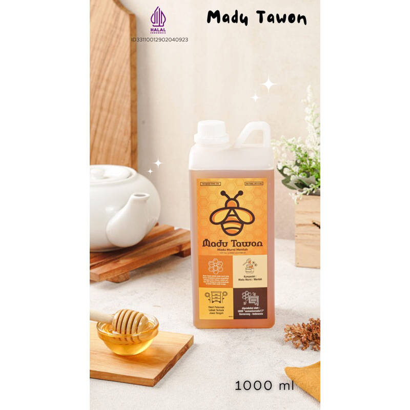 

madu asli cap tawon 1000 ml / 1 liter
