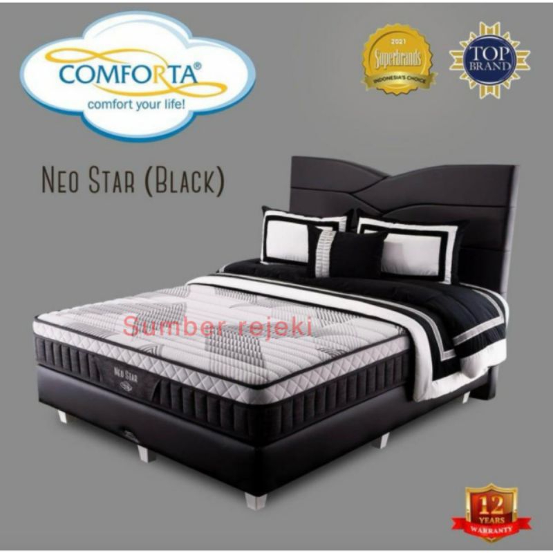 comforta neo star 120 x 200 matras springbed fullset 120x200 kasur spring bed full set bed set kompl