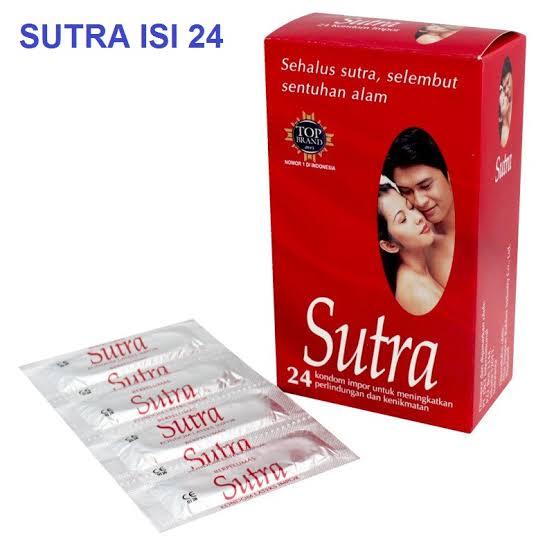 Kondom Sutra Merah Isi 24Pcs Kondom Tipis Sutra Alat Kontrasepsi - COD