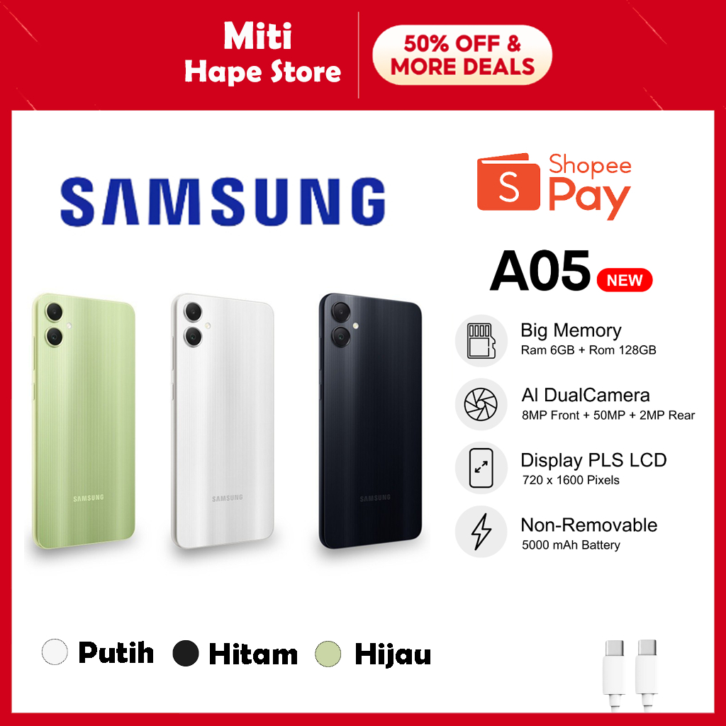 HP Samsung Galaxy A05 6/128 GB Garansi Resmi 12 Bulan SAMSUNG Indonesia - promodazzle