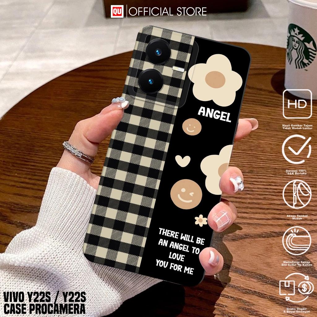 Case Vivo Y22/Vivo Y22S - Casing Vivo Y22/Vivo Y22S Motif BUNGA - Softcase Hp Vivo Y22/Y22S - Siliko