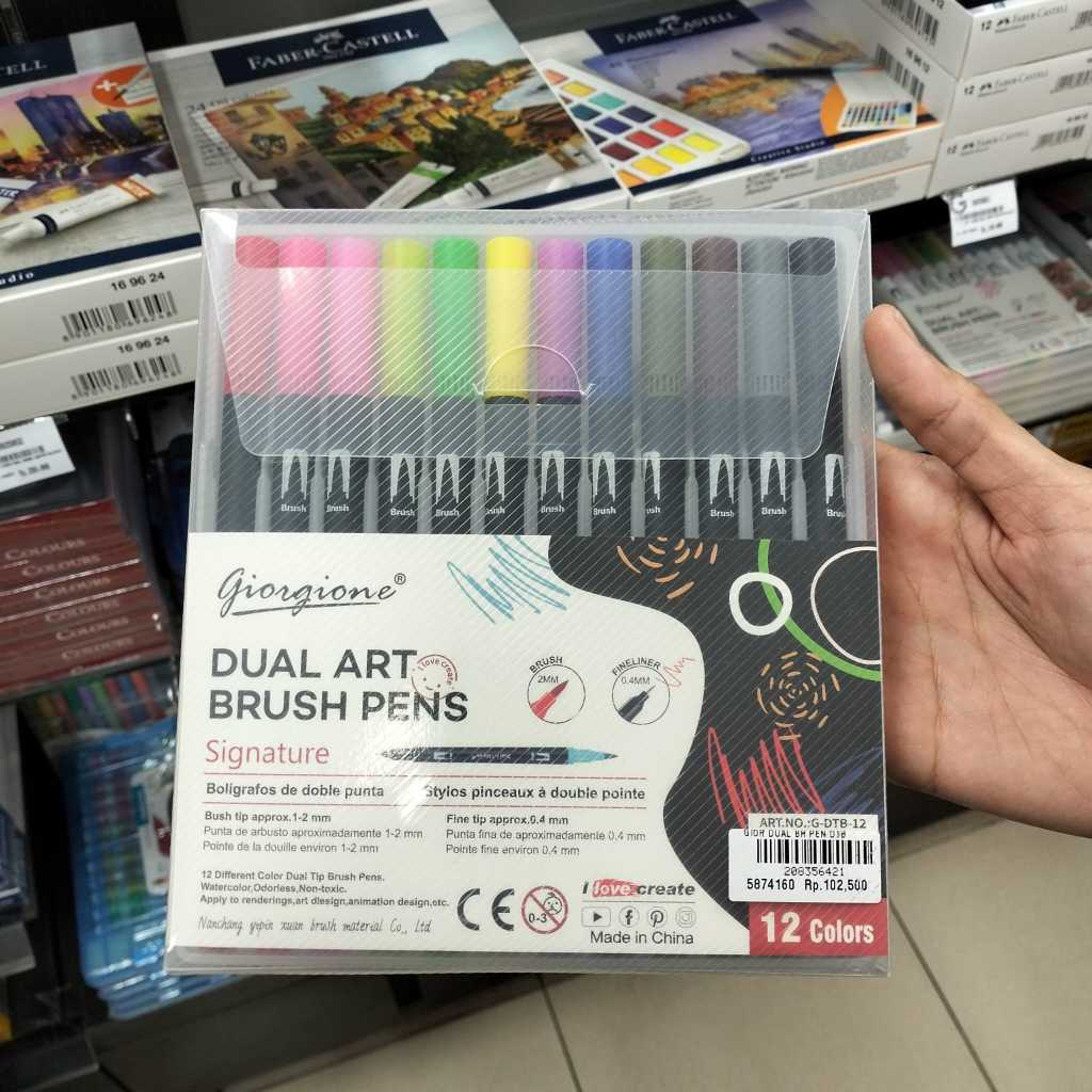 

Gramedia -PRM-ART-GIORGIONE DUAL BRUSH PEN DTB-12 blk
