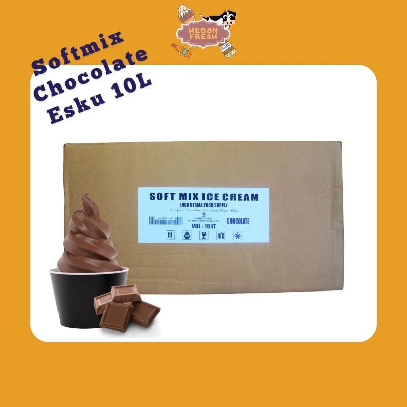 

Soft Mix Chocolate Cokelat Esku 10 Liter