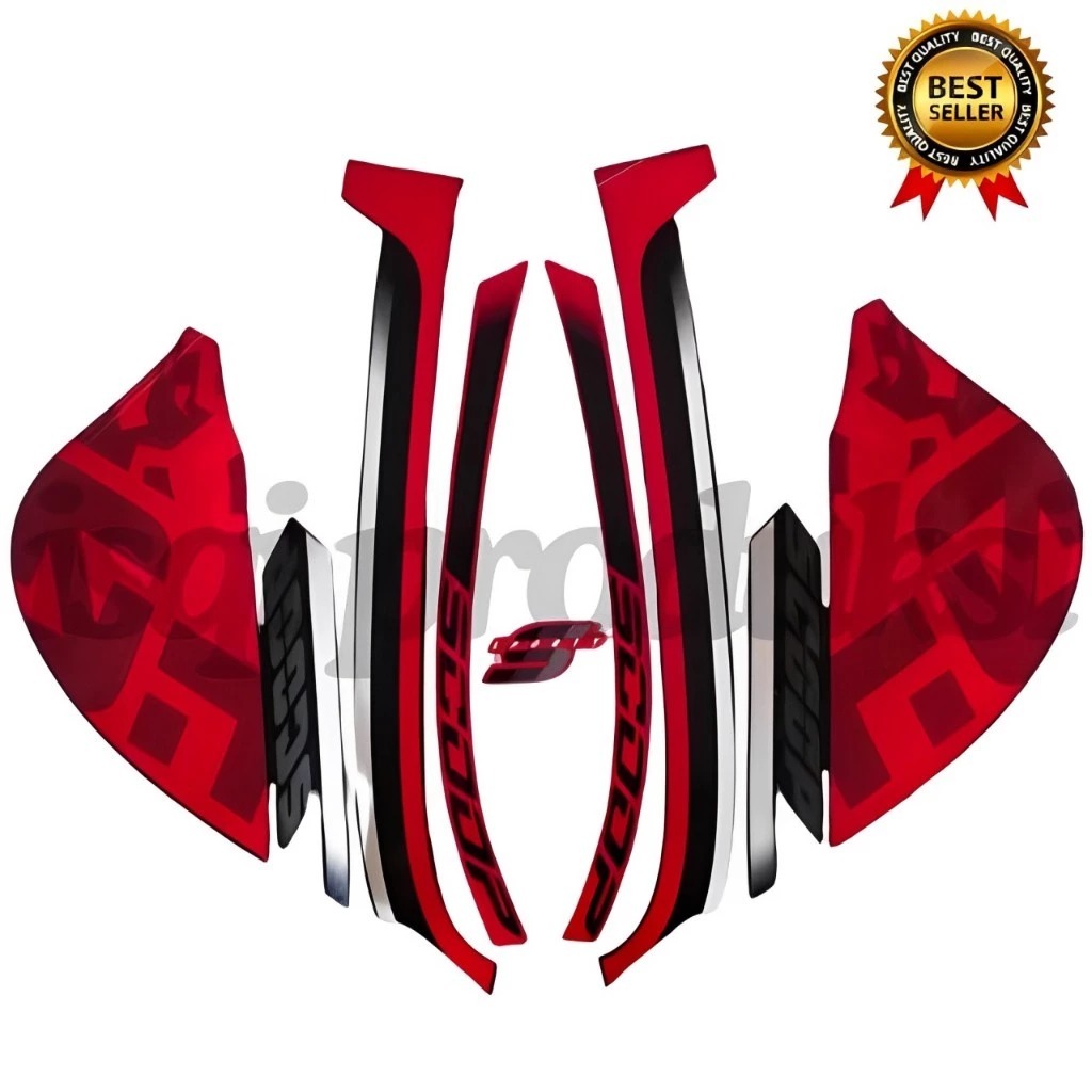STRIPING STANDAR SCOOPY SPORTY 2021- LIS STIKER STANDAR SCOOPY 2021 TERMURAH
