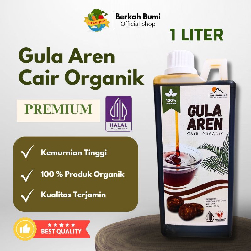 

Gula Aren Cair Organik Murni Premium 1 Liter