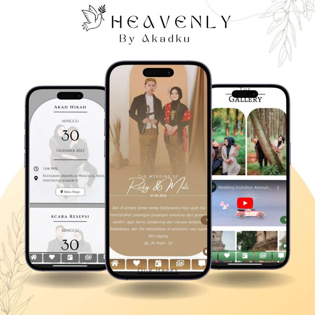 Undangan Digital Pernikahan Tema Heavenly Undangan Website Desain Eksklusif