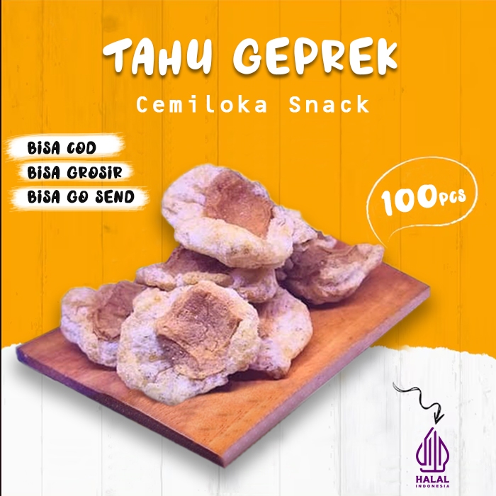 

BISA COD - Tahu Gepeng - Tahu Geprek isi 100 Pcs - Cuanki Geprek - Cuanki - Toping Seblak - Baso Aci - Bakso - Mie Instan - Cuanki - Baso Cuanki - Kerupuk Seblak