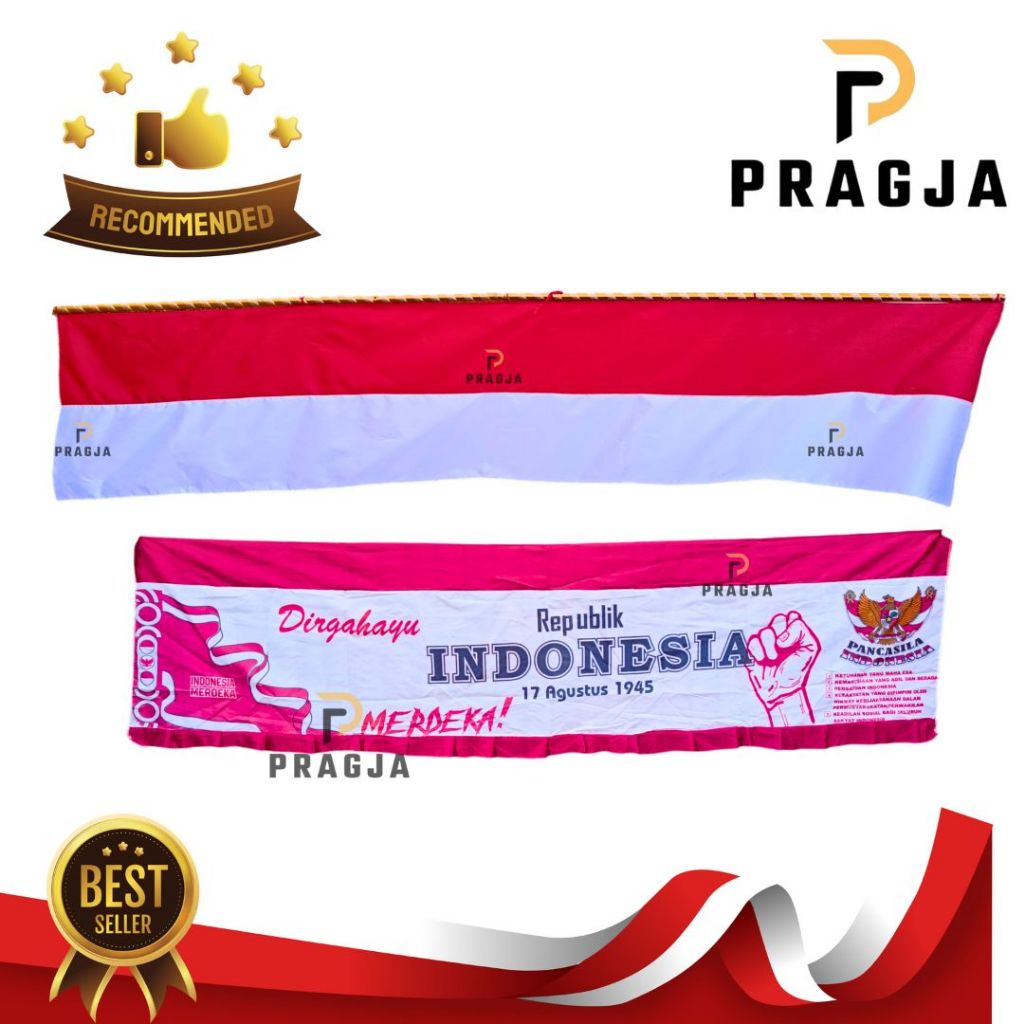 PRAGJA Bendera merah putih bendera Indonesia Bendera Gapura