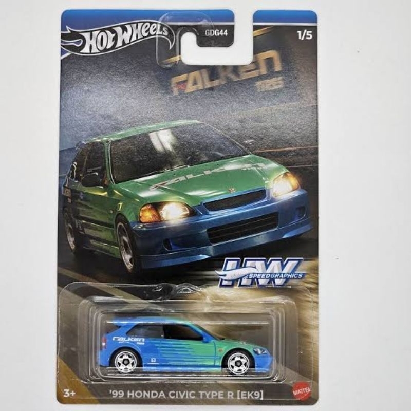 Hot Wheels Civic Type R (EK9) Falken New Hot Items