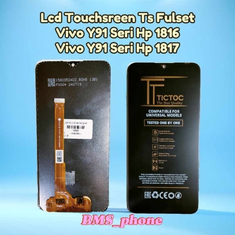 Lcd Touchsreen Ts Fulset Vivo Y91 Model 1816/1817