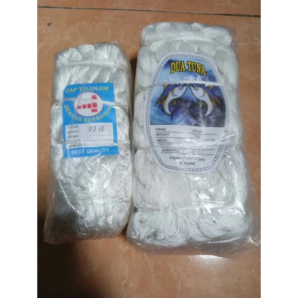 Tali Nilon rajut Jaring nelayan/rajut/Benang kasur/tali layangan d9. d12, d15, d18, d21, d30 per rol