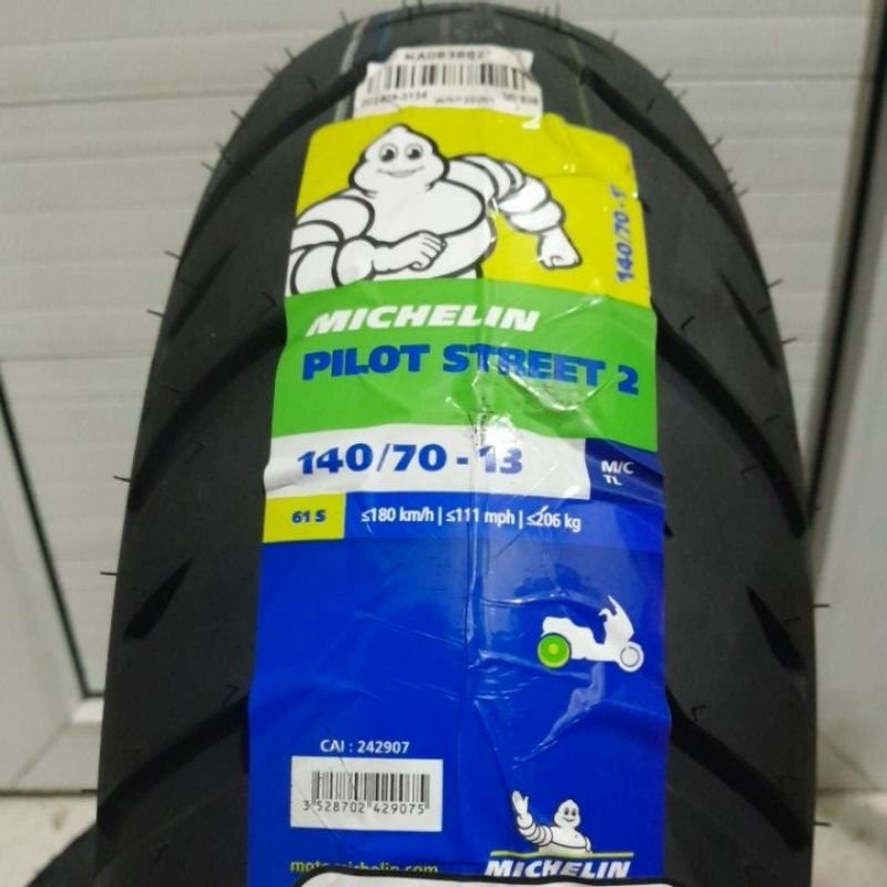 MICHELIN PILOT STREET 2 | CITY EXTRA & PILOT STREET 140/70-13 NMAX ADV160 PCX160 TUBELESS