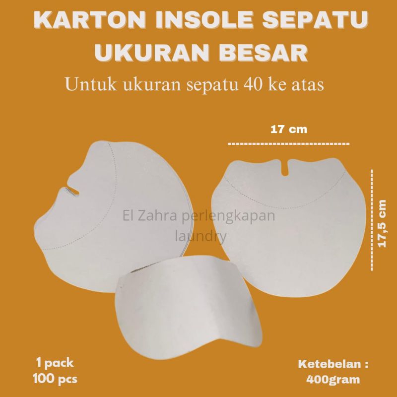 

Karton Insole Sepatu - Shoes Saddle by Faaiza 100 Lembar (tebal gramasi 400)