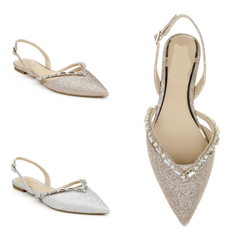 Sandal ZARA Pointed Toe Slingback Flat Shoes