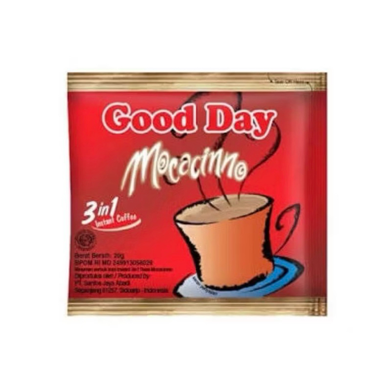 

Kopi Good Day Moccacino 20gr 1 Renceng