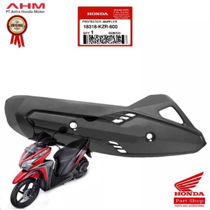 TUTUP KNALPOT (COVER MUFFLER) VARIO125 AHM