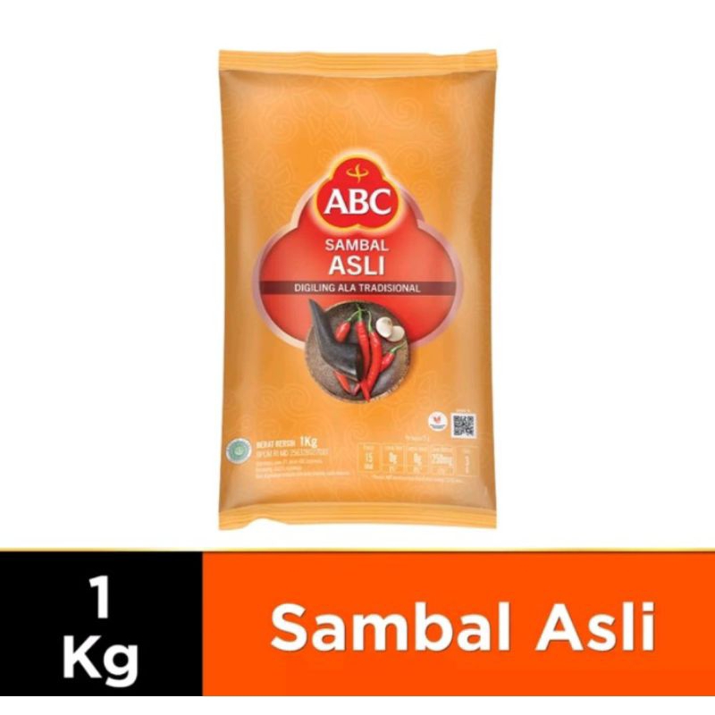 

abc sambal asli kemasan 1 kg exp lama