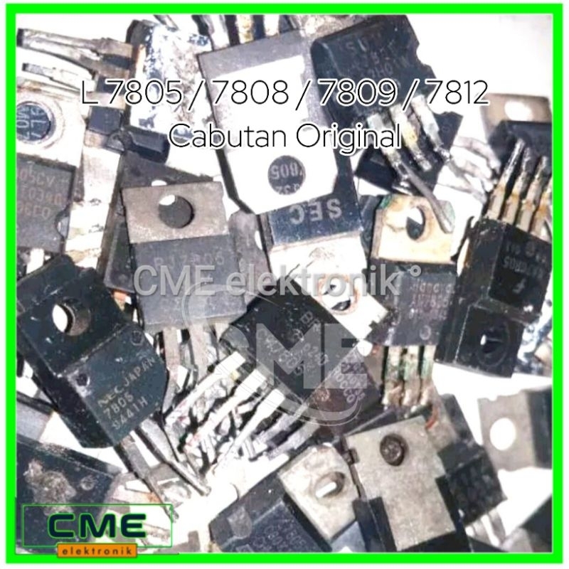IC Cabutan L 7805 / L 7808 / L 7809 / L 7812 IC stabilizer Copotan ORI Original