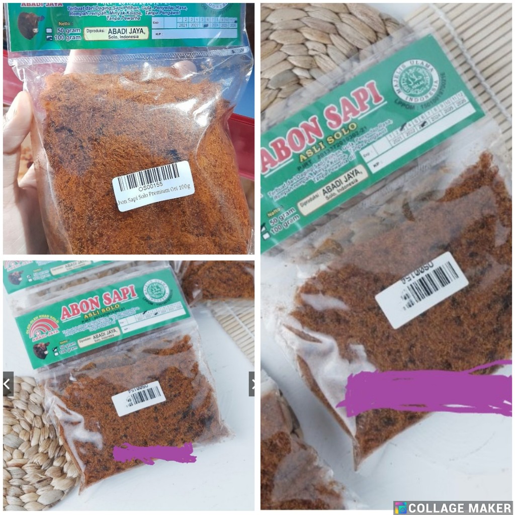 

Abon Daging Sapi Super asli Solo 50g