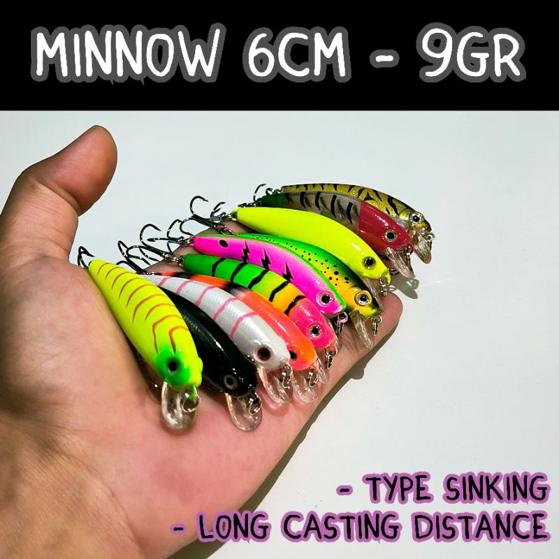 Umpan Minnow Replika Agile 90S 6cm