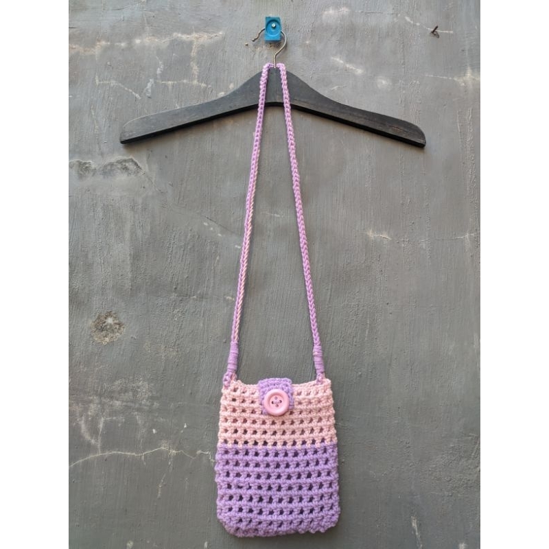 tas hp/tas hp rajut/slingbag rajut/crochet bag/crochet bag summer