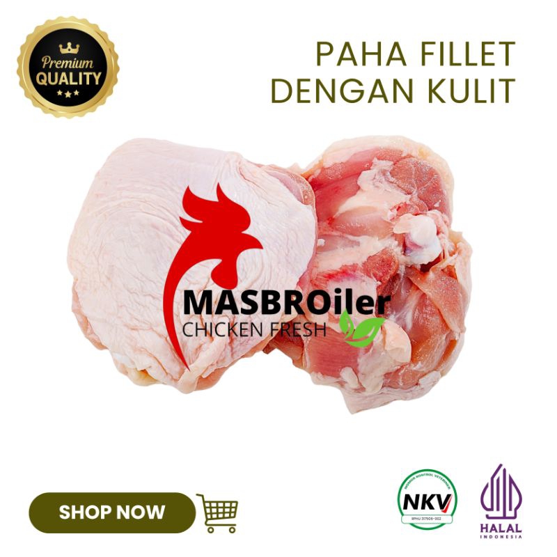 

Daging Ayam Paha Fillet Kulit Premium 1 kg
