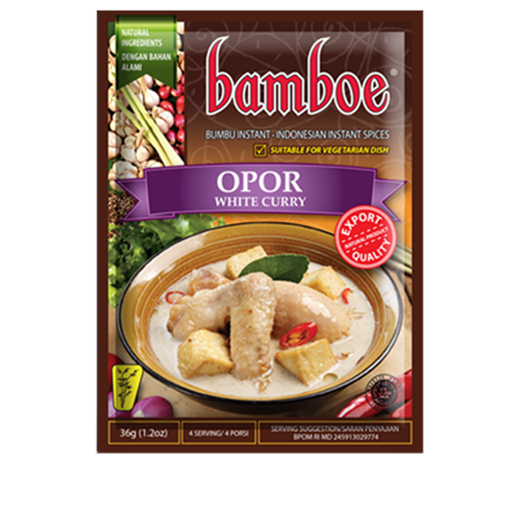 

BAMBOE OPOR BUMBU BAMBOE BUMBU INSTANT BUMBU KHAS NUSANTARA 36GR