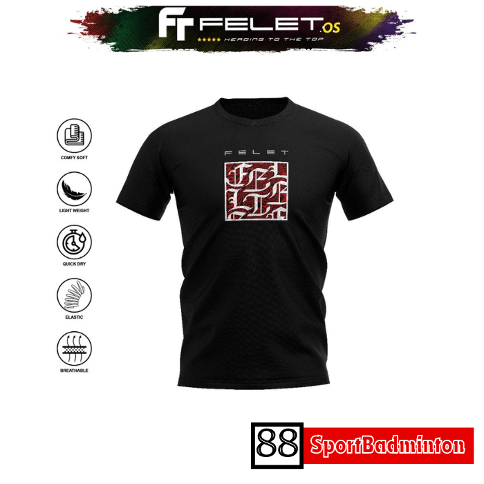 Felet H71 Badminton Graphic T-shirt - Kaos Badminton Original Felet