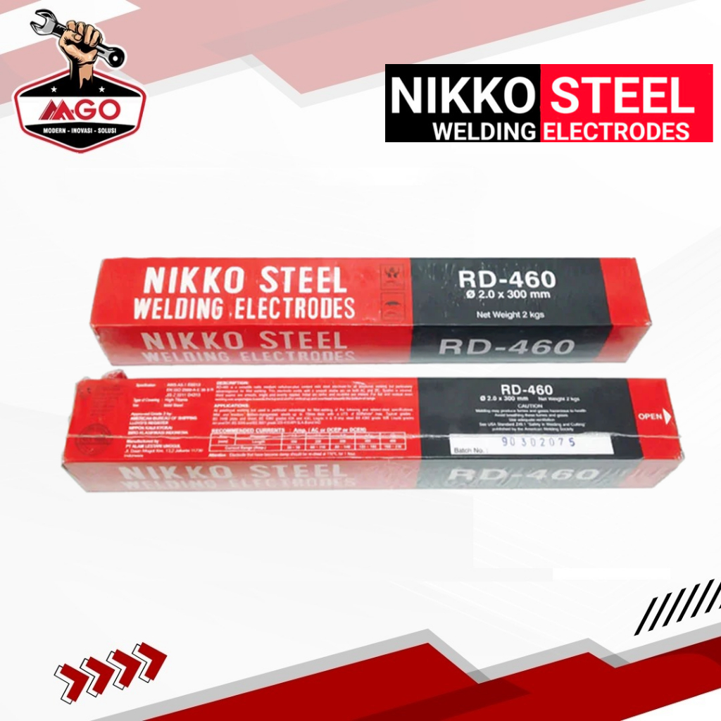 Kawat Las NIKKO RD 460 2.0mm / RD 460 2.0 MM - 2 KG