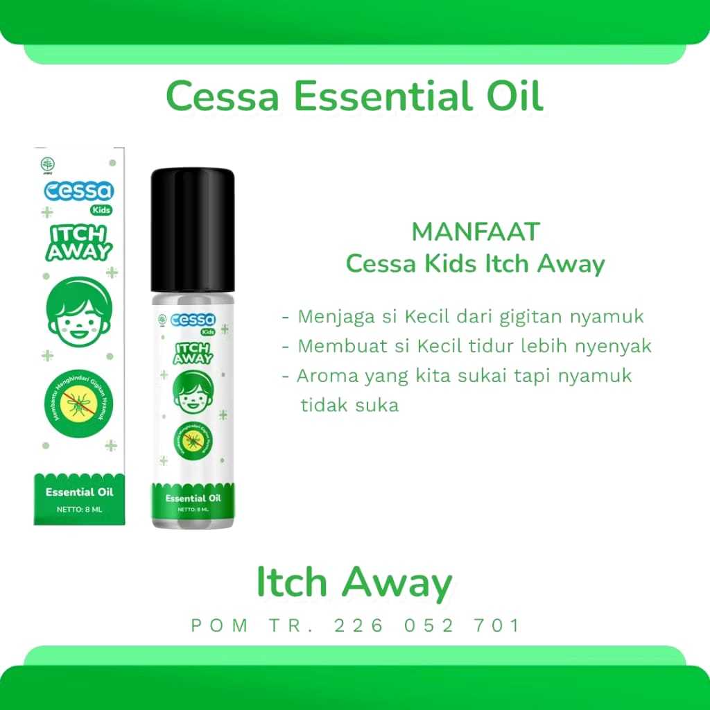 Ay00 CESSA Essential Oil 8ml For Kids 2 - 8 Tahun - Cough n Flu Fedrop Bofit Itch Away Lenire - Flu