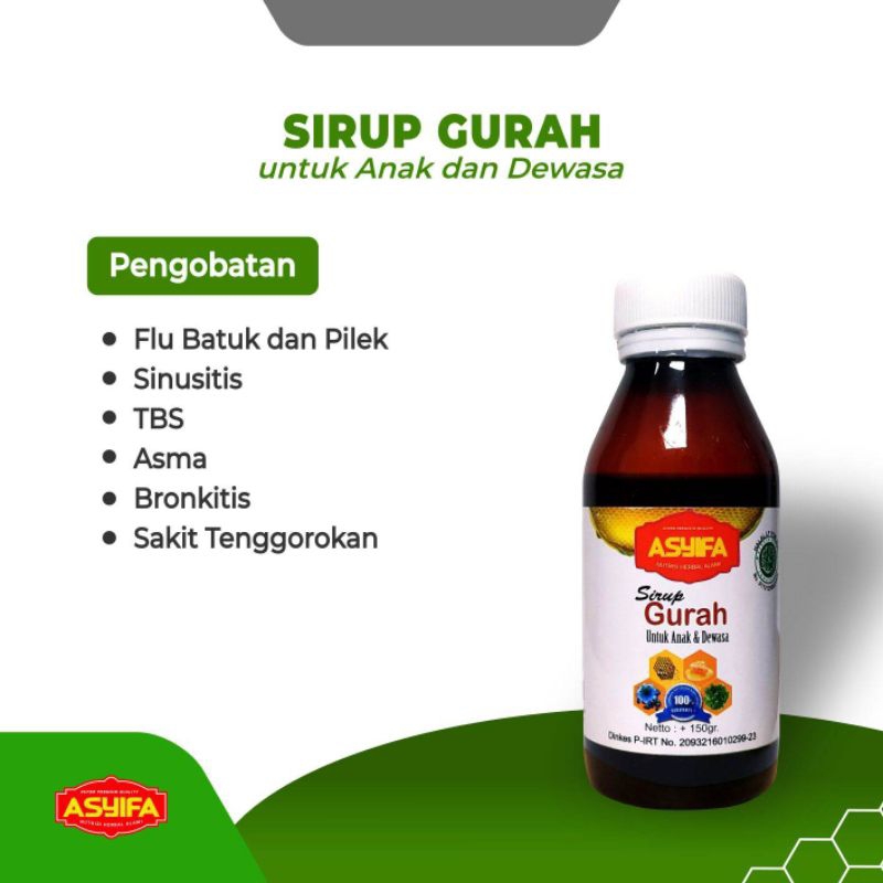 

Sirup Gurah Asyifa Original 100%