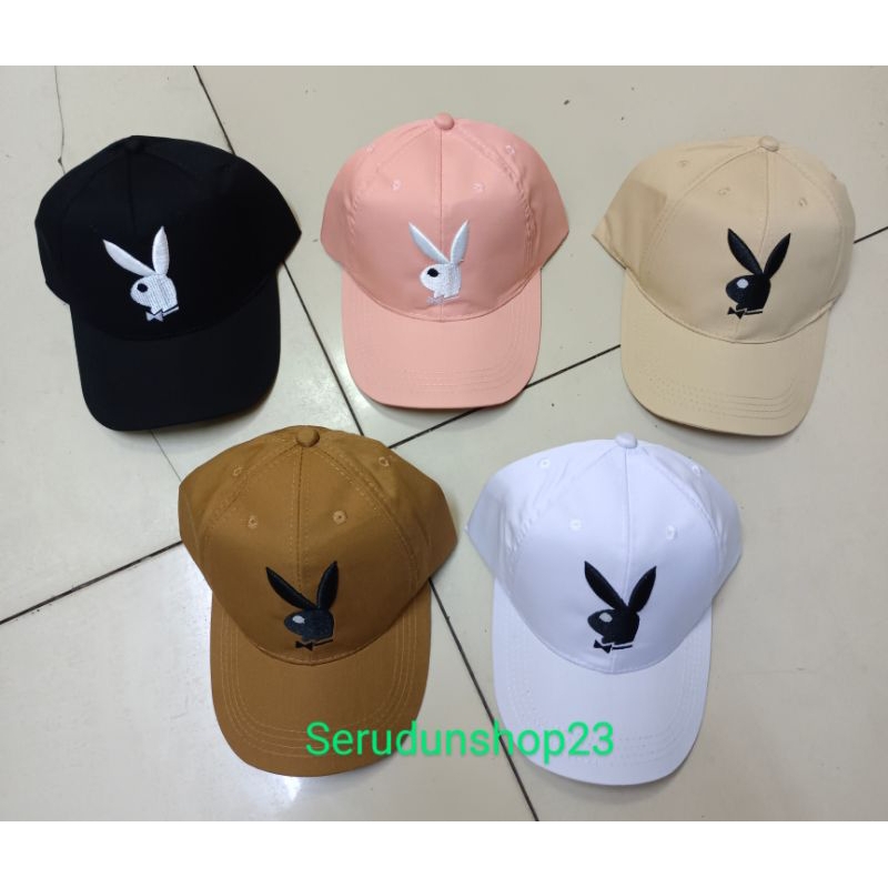 TOPI BASEBALL RINK BESI BORDIR LOGO PLAYBOY LAKI PEREMPUAN REMAJA DEWASA KUALITAS PREMIUM