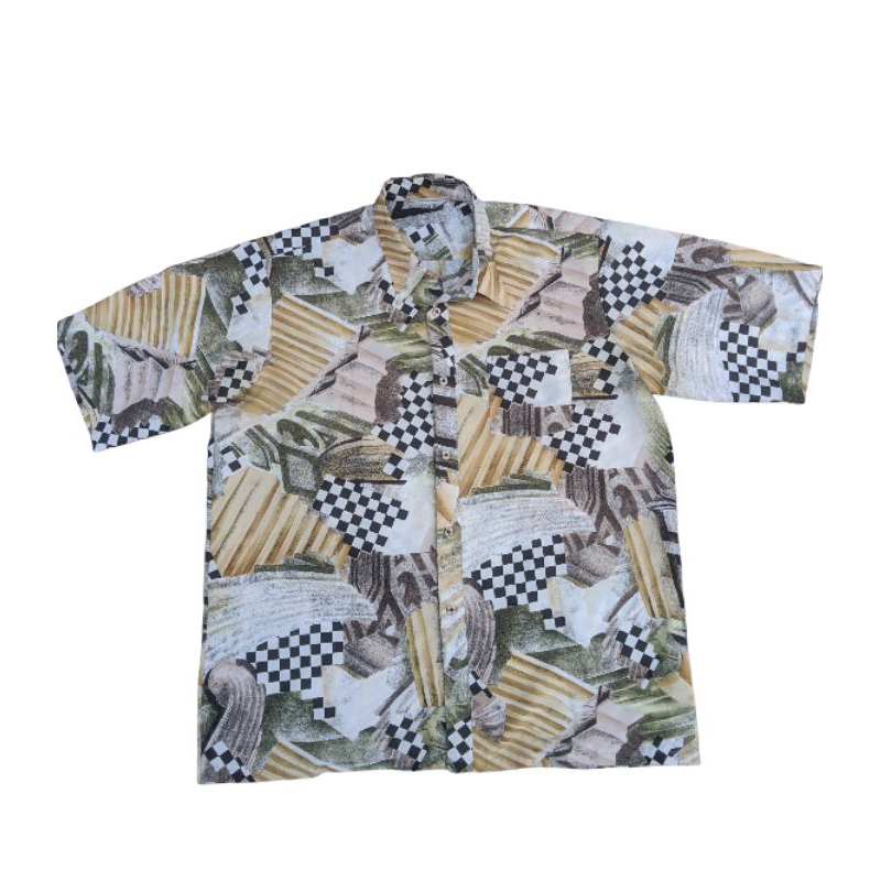 Kemeja sytem one pattern silk vintage