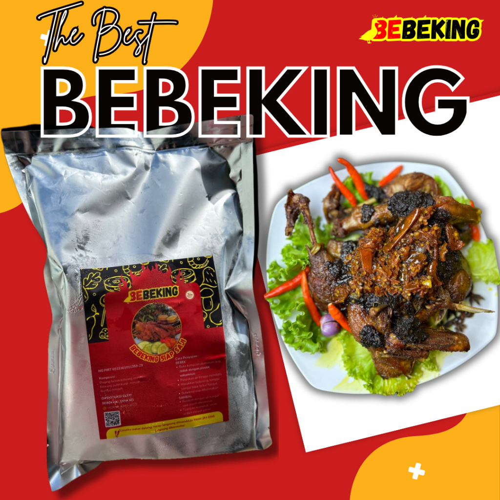 

Bebeking ukuran 1/2 Ekor size Jumbo
