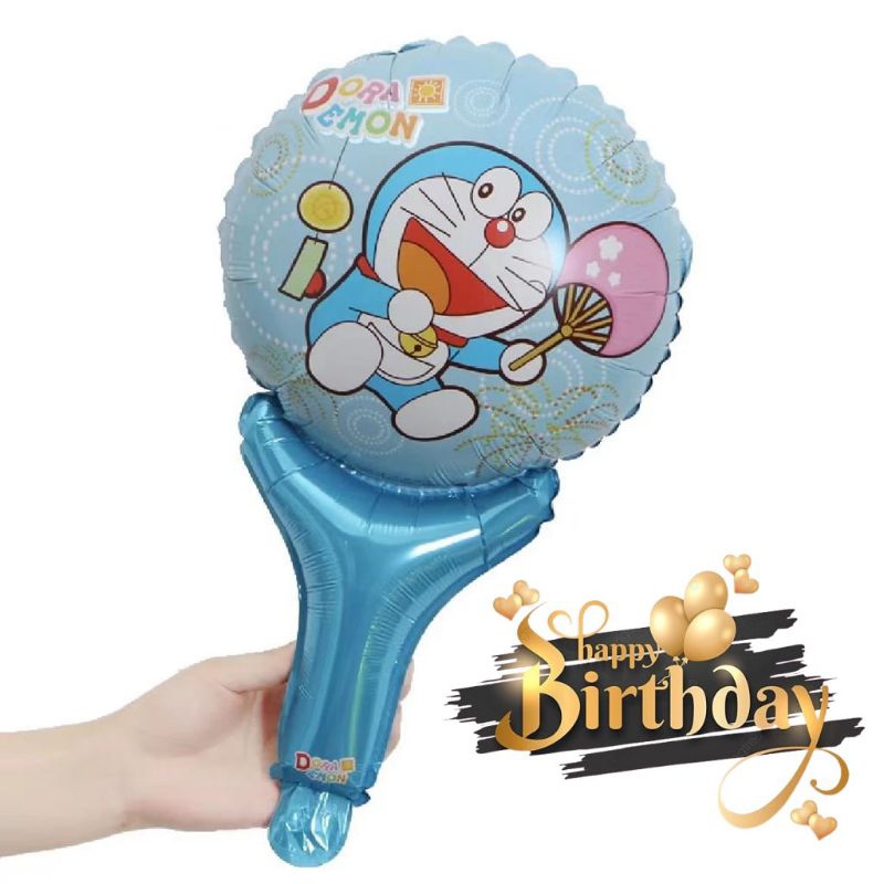 Balon pentungan karakter / balon foil karakter lucu / balon tangan ultah anak / balon souvenir ultah