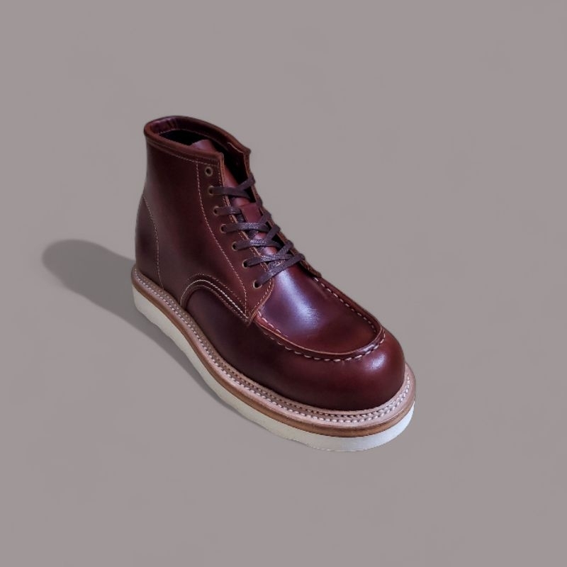 Map Inc Moc Toe Boots Norwegian Custom - Sepatu Moc Toe Boot Handmade Kulit Sapi Asli Premium