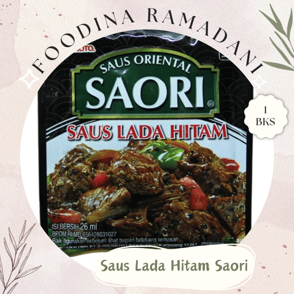 

SAUS Lada Hitam - Saori Sachet [ 26gr ] Harga Per BKS