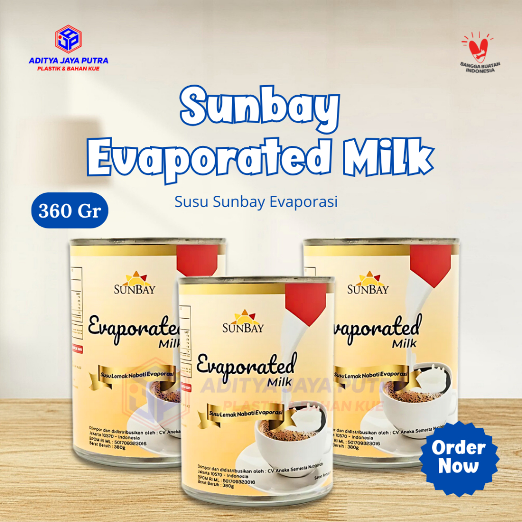 

Sunbay Evaporated Milk ( susu sunbay evaporasi )
