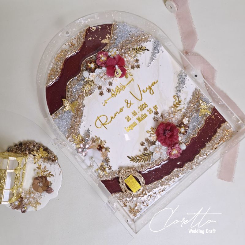 Mahar Resin Mahar Nikah Viral Custom Full Akrilik