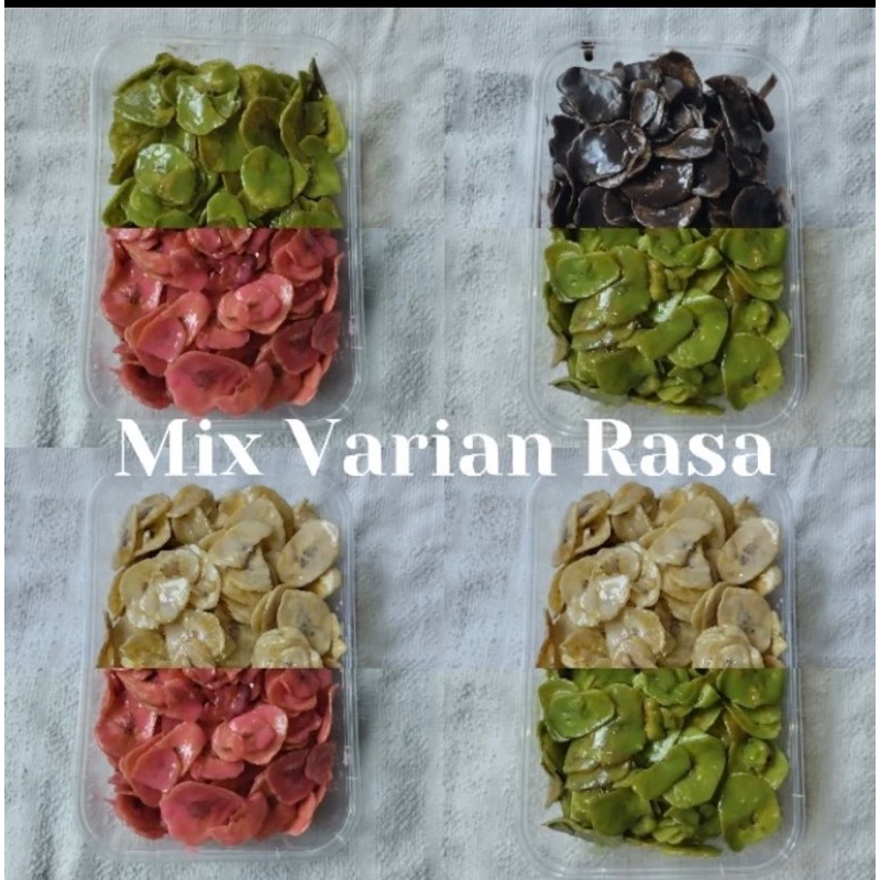 

Keripik Pisang Lumer Mix 2Rasa kemasan 500ml / 200gr