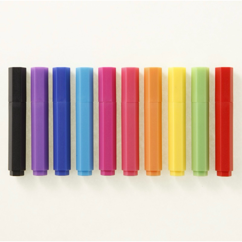 

muji 10 colors mini pen set