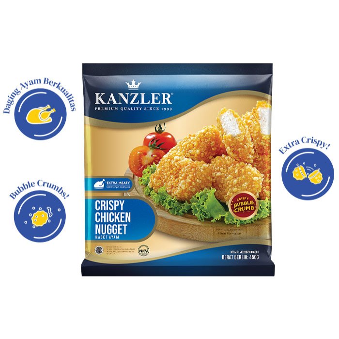 

kanzler crispy chicken nugget 450gr - kanzler crispy chicken nugget