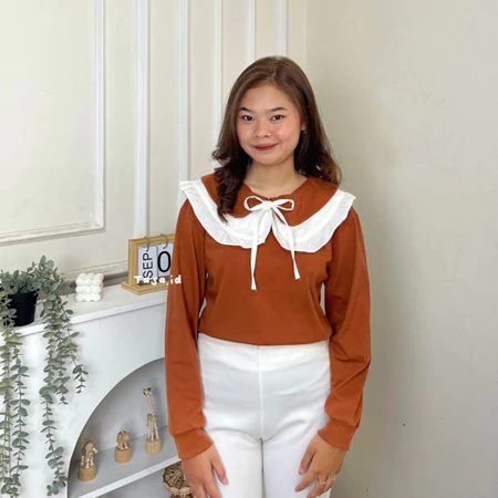 Tasa.id - Sassy Blouse Coquette - Atasan Korea - Ribbon Top - Baju Tali