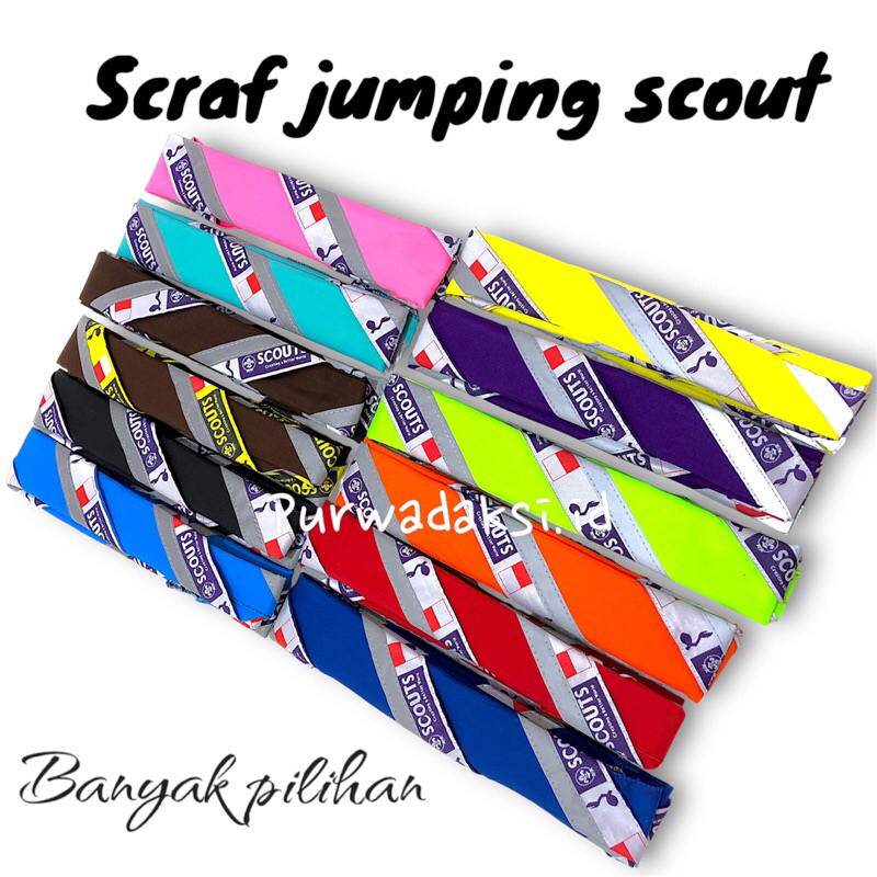 WOSM BORDIR,SCARF PRAMUKA LIST SCOUT WOSM BORDIR BUKAN SABLON  Scraf Scout Pramuka menyala  Scraf Pr