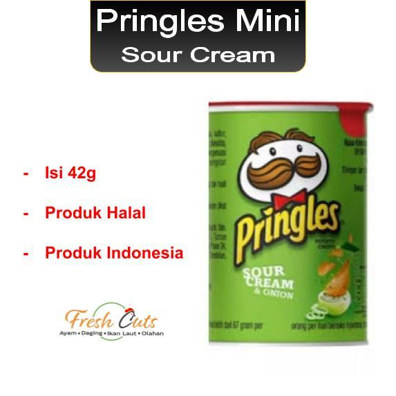 

Pringles Rasa Sour Cream 42g / Keripik Kentang / Cemilan Kripik