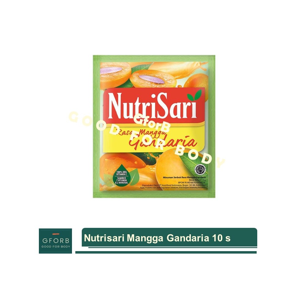 

Nutrisari Mangga Gandaria Renceng 10 Sachet